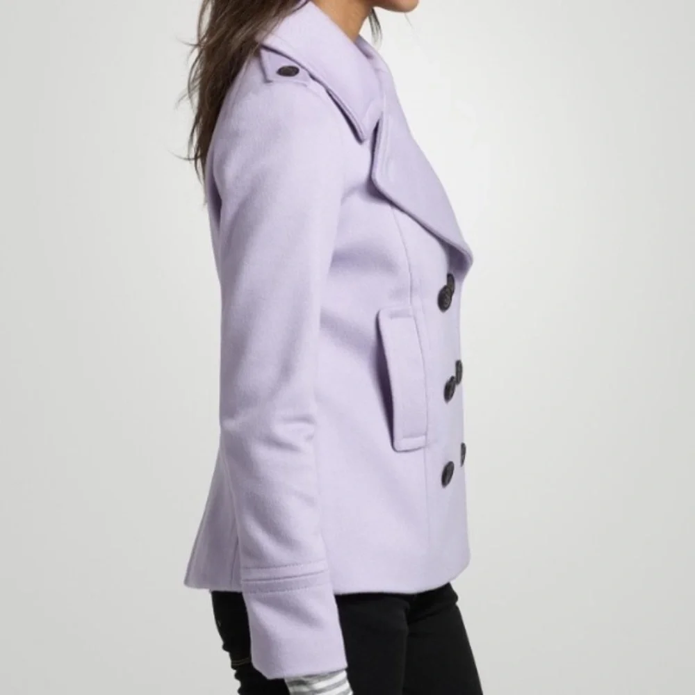 J. Crew Lilac Double-Breasted Pea Coat - Picture 6 of 12